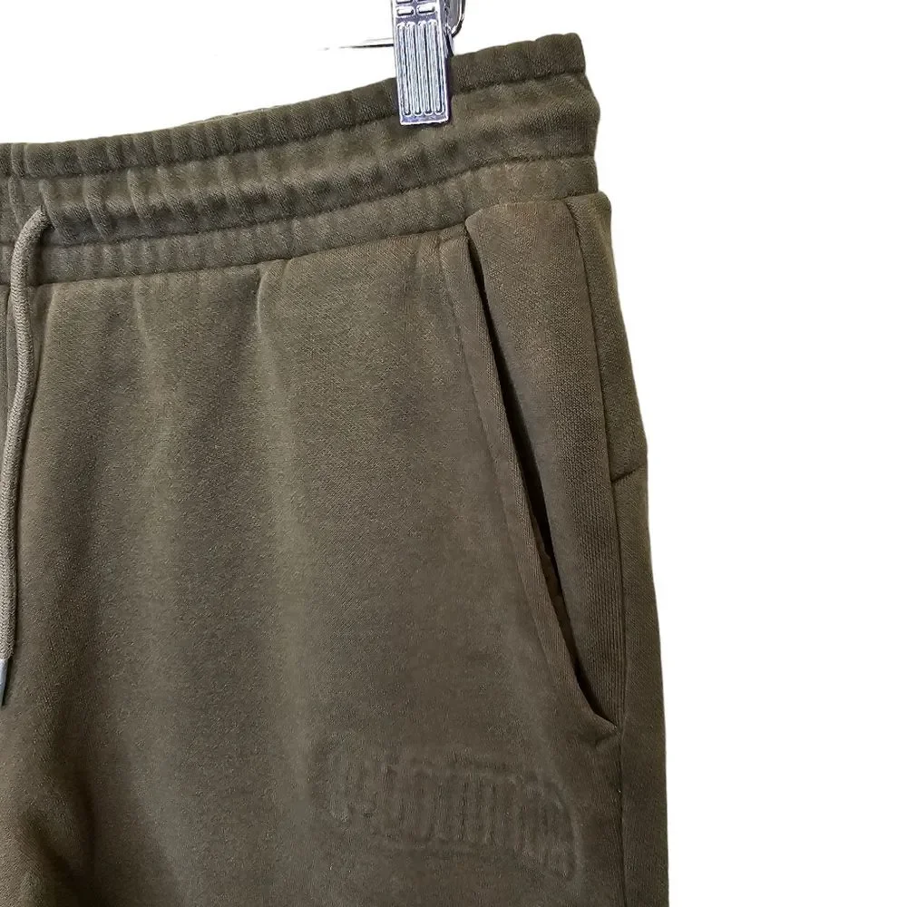 PUMA Men's Fleece Jogger Forest Green Sz L